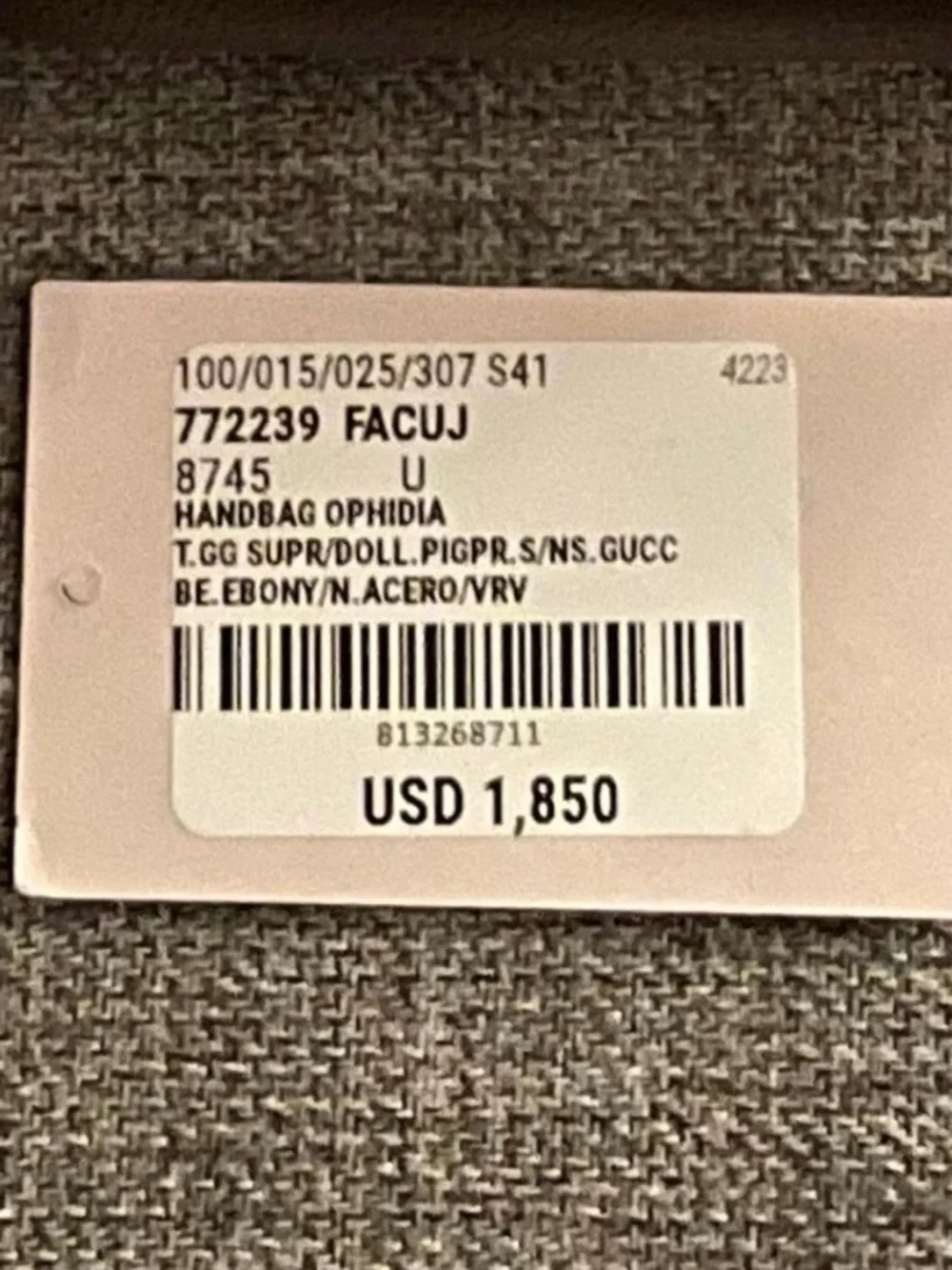 AUTHENTIC GUCCI OPHIDIA MINI SHOULDER BAG - Picture 12 of 12